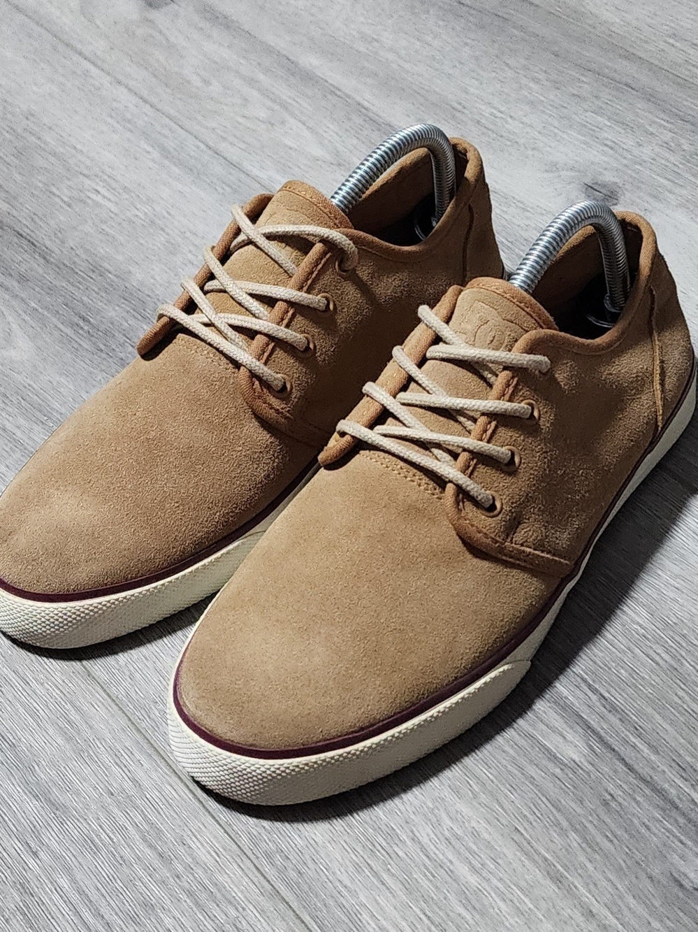 DC Shoes Studio SE Skate Brown Suede Low Top Sneakers Mens Size 8